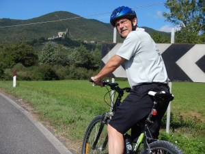 We have to climb above that castle